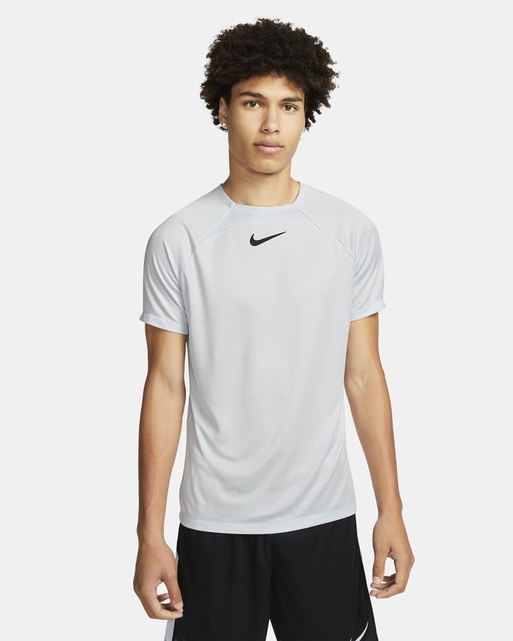 Camiseta Nike Dri-FIT Academy Short-Sleeve Soccer Top Hombre Plateadas Negras | NXMSW-4753