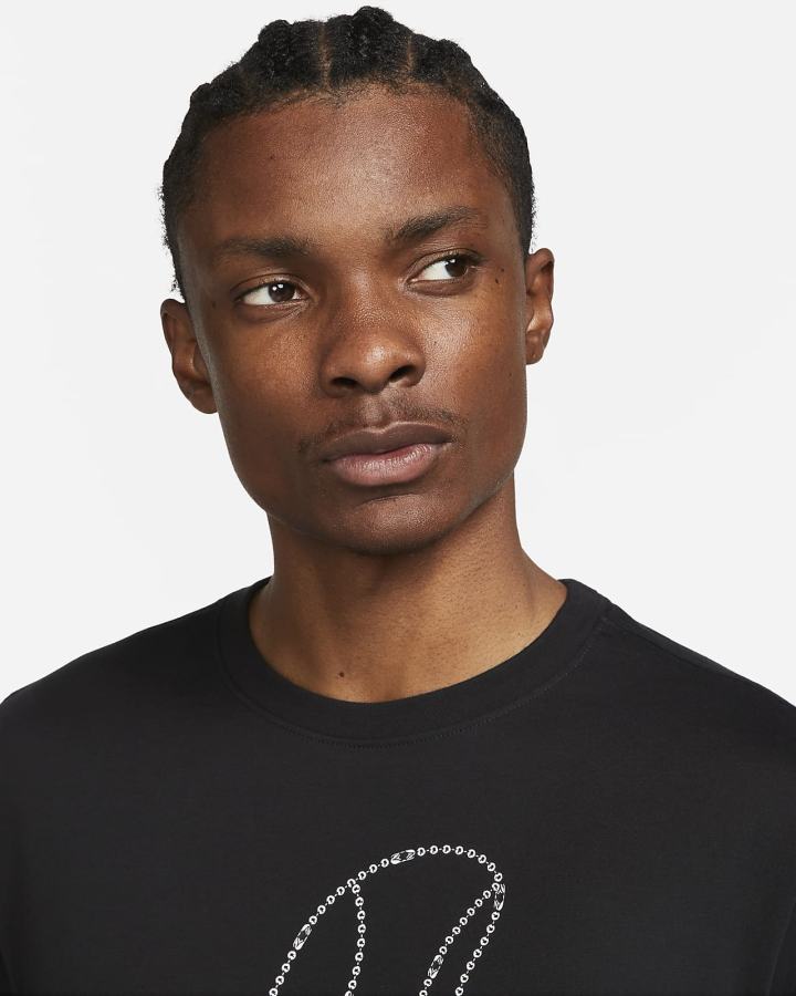 Camiseta Nike Dri-FIT Basketball Hombre Negras | FLYAB-9802