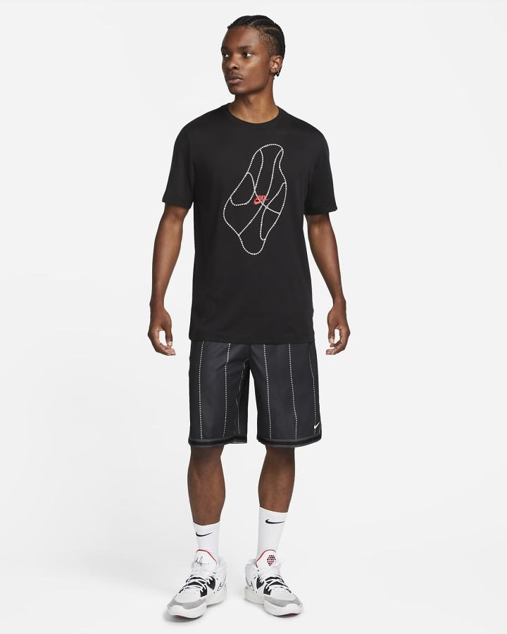 Camiseta Nike Dri-FIT Basketball Hombre Negras | FLYAB-9802