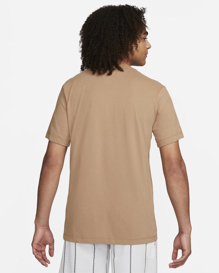 Camiseta Nike Dri-FIT Basketball Hombre Marrones | MCHOL-4358