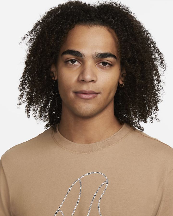 Camiseta Nike Dri-FIT Basketball Hombre Marrones | MCHOL-4358