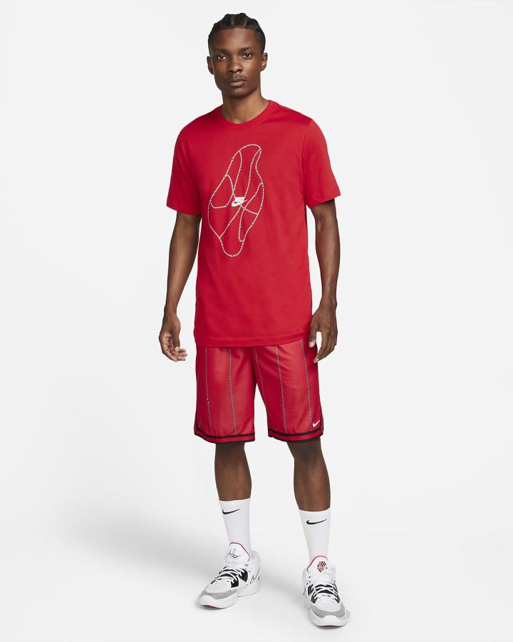 Camiseta Nike Dri-FIT Basketball Hombre Rojas | NXMYT-4806