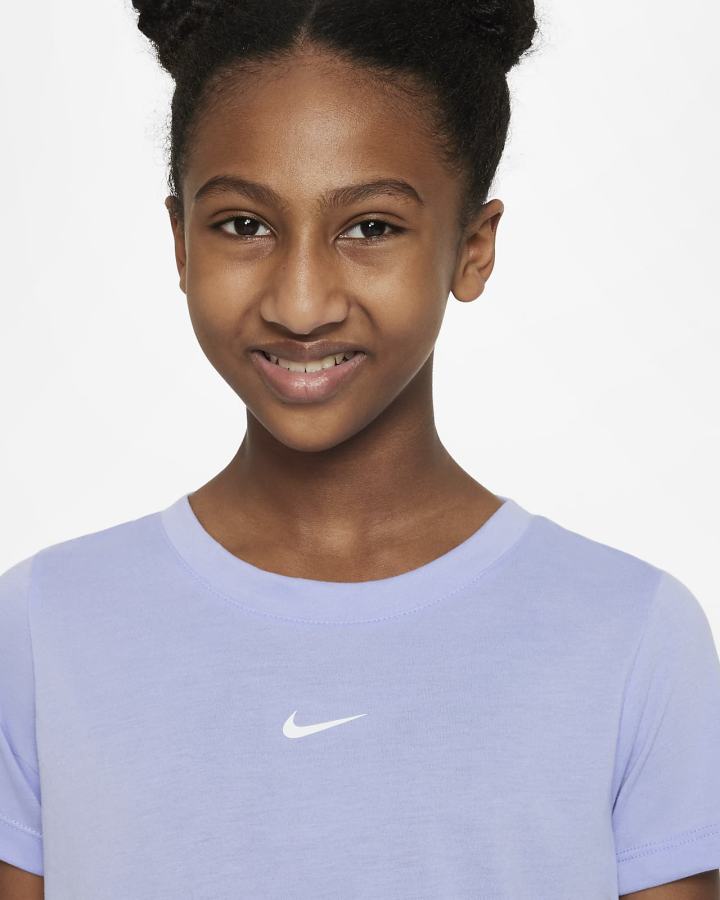 Camiseta Nike Dri-FIT Breathe Kids Training Top Niña Blancas | IQXZB-9425