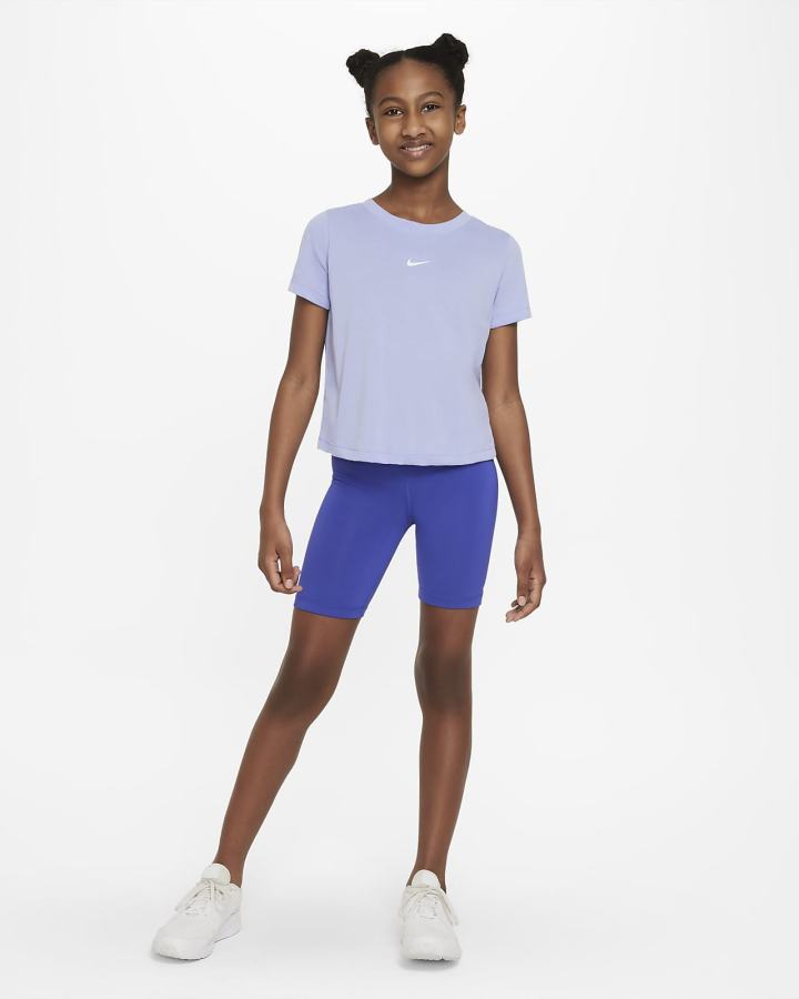 Camiseta Nike Dri-FIT Breathe Kids Training Top Niña Blancas | IQXZB-9425