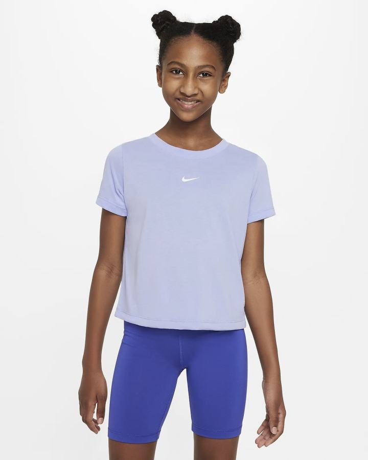 Camiseta Nike Dri-FIT Breathe Kids Training Top Niña Blancas | IQXZB-9425