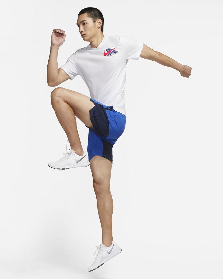 Camiseta Nike Dri-FIT Estampadas Training Hombre Blancas | IVYDC-2810