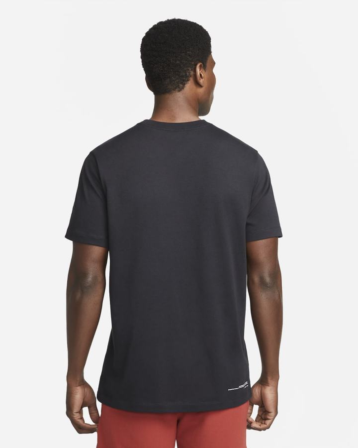 Camiseta Nike Dri-FIT Estampadas Training Hombre Negras | KXUZH-5293