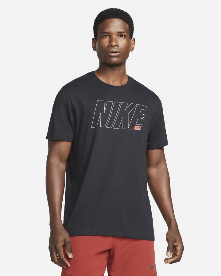 Camiseta Nike Dri-FIT Estampadas Training Hombre Negras | KXUZH-5293