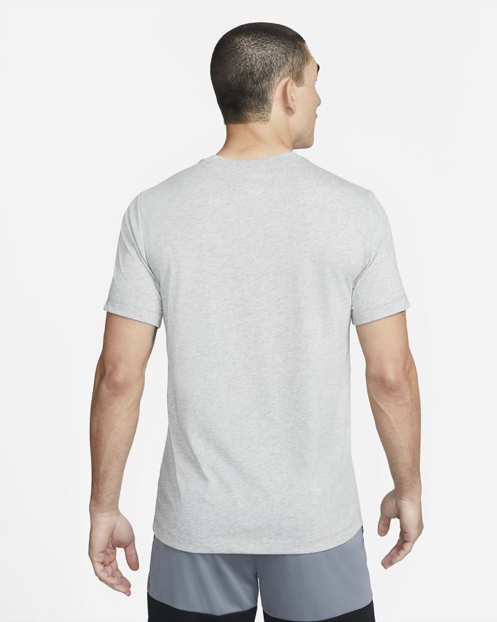 Camiseta Nike Dri-FIT Estampadas Training Hombre Gris Oscuro | RTHVP-3780