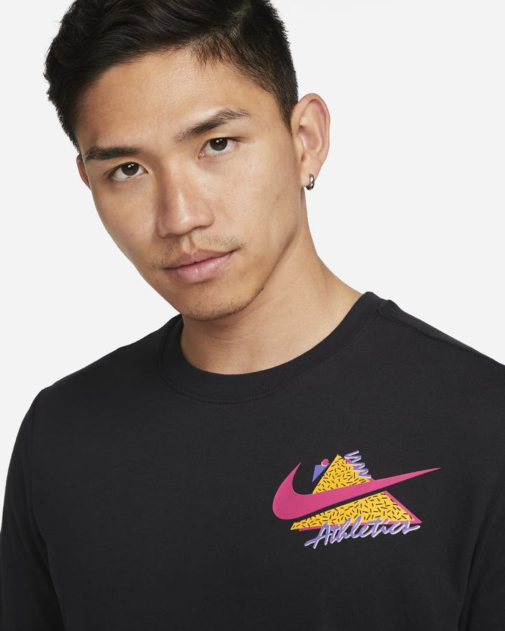 Camiseta Nike Dri-FIT Estampadas Training Hombre Negras | SNUEZ-0512