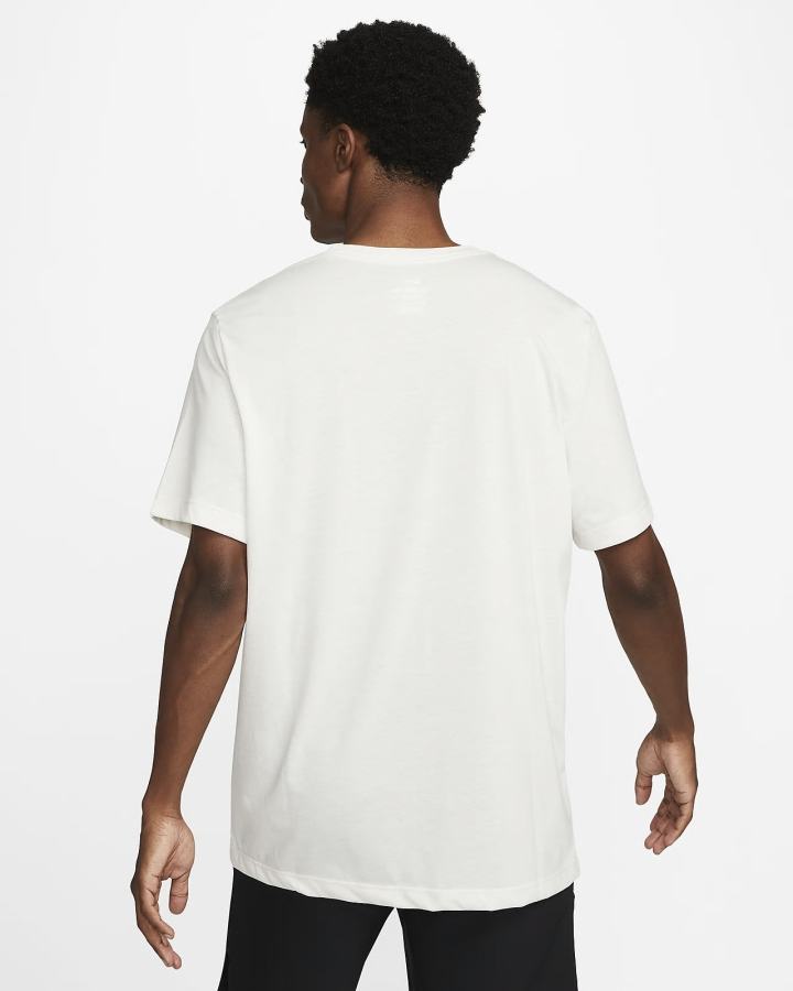 Camiseta Nike Dri-FIT Estampadas Training Hombre Blancas | VPCSD-8593