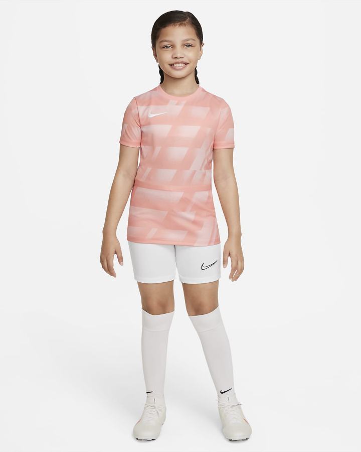 Camiseta Nike Dri-FIT F.C. Libero Kids Short-Sleeve Estampadas Soccer Top Niño Coral Negras Blancas | TCJOR-1253