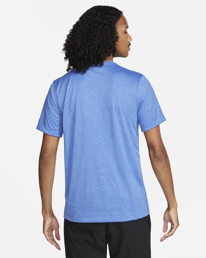 Camiseta Nike Dri-FIT Fitness Hombre Azul Real Azules Negras | GPLFT-9820