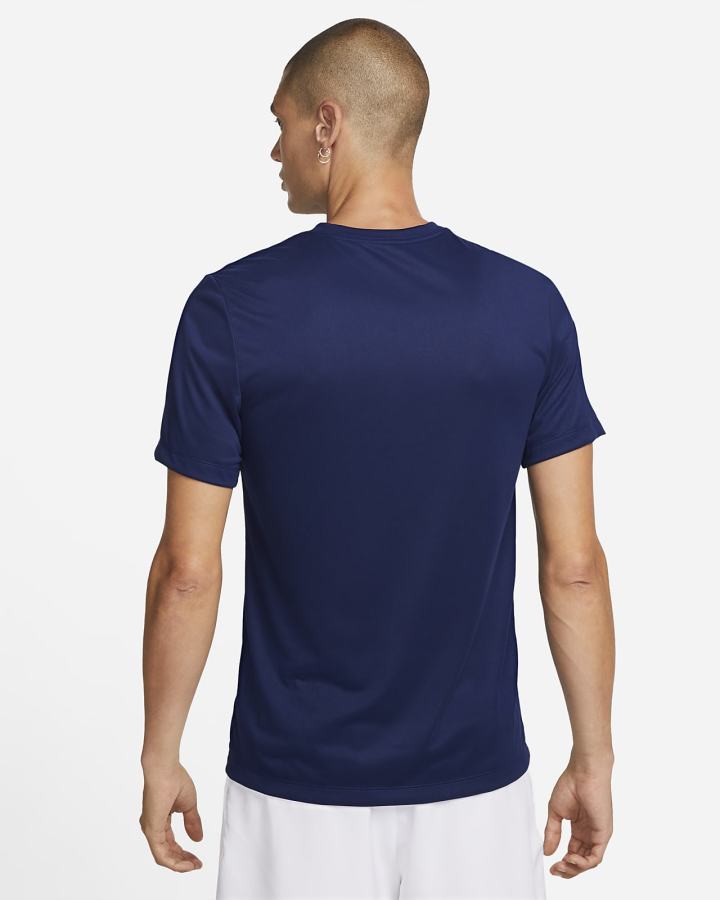 Camiseta Nike Dri-FIT Fitness Hombre Azules Blancas | ZXTCY-4290