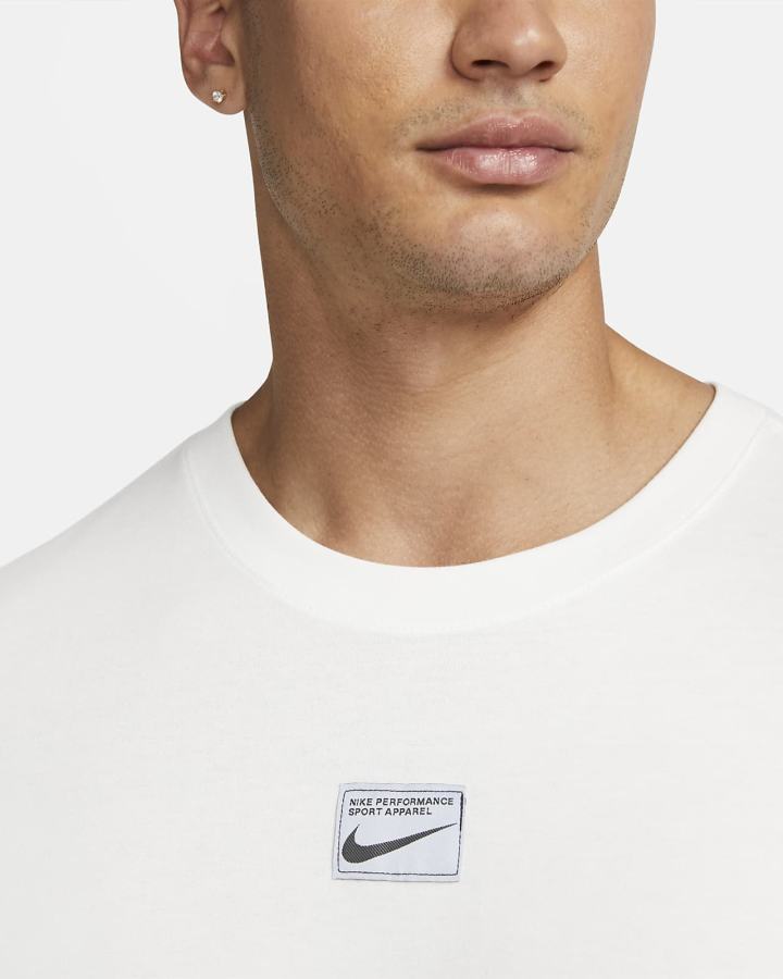 Camiseta Nike Dri-FIT Fitness Hombre Blancas | OFNZG-2694