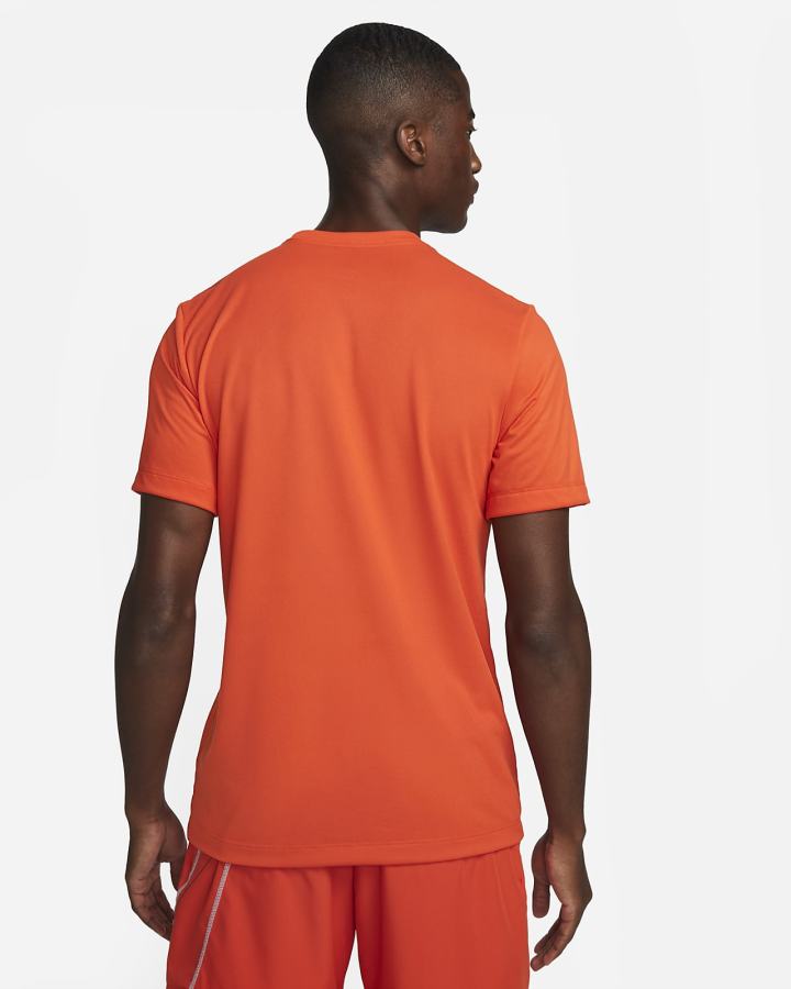 Camiseta Nike Dri-FIT Fitness Hombre Naranjas Negras | LWITD-6173