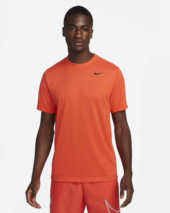 Camiseta Nike Dri-FIT Fitness Hombre Naranjas Negras | LWITD-6173