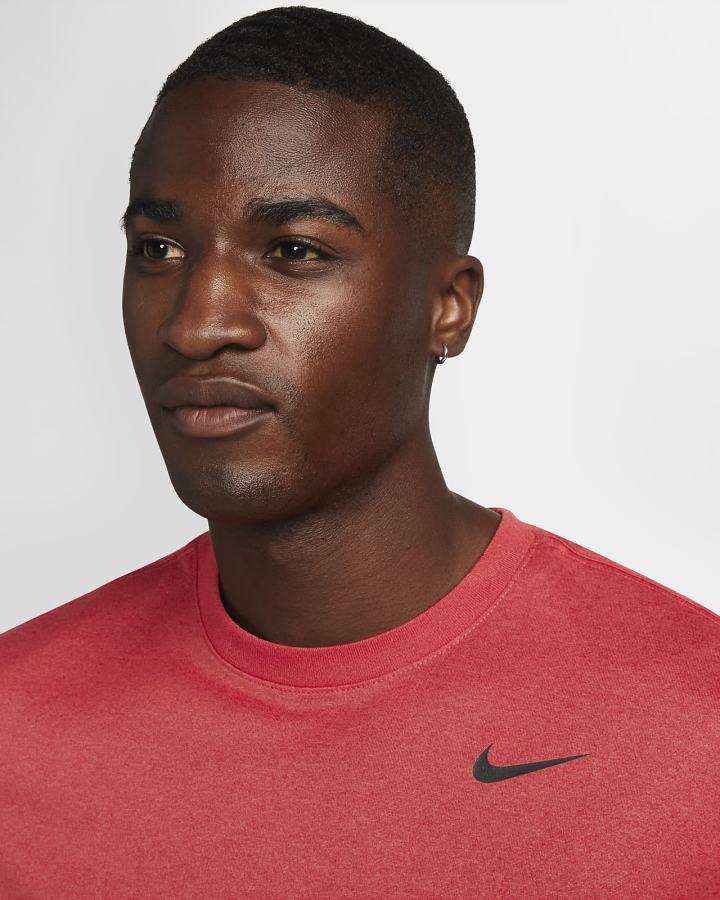 Camiseta Nike Dri-FIT Fitness Hombre Rojas Negras | DYCEZ-1354