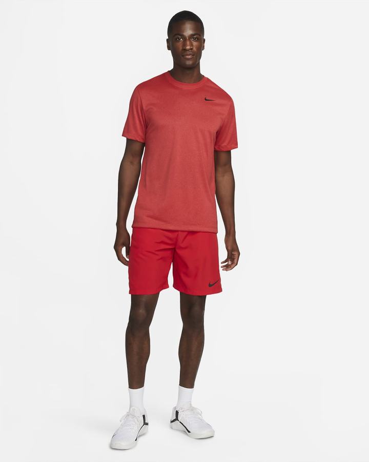 Camiseta Nike Dri-FIT Fitness Hombre Rojas Negras | DYCEZ-1354