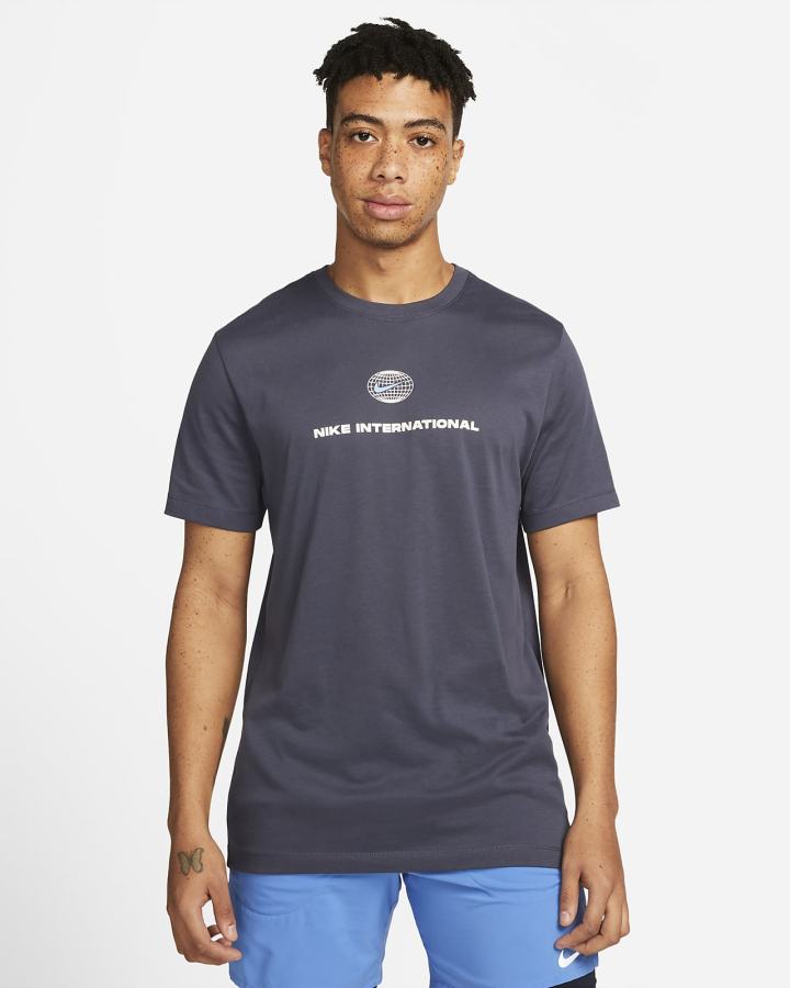 Camiseta Nike Dri-FIT Heritage Running Hombre Azules | BTSKD-2708