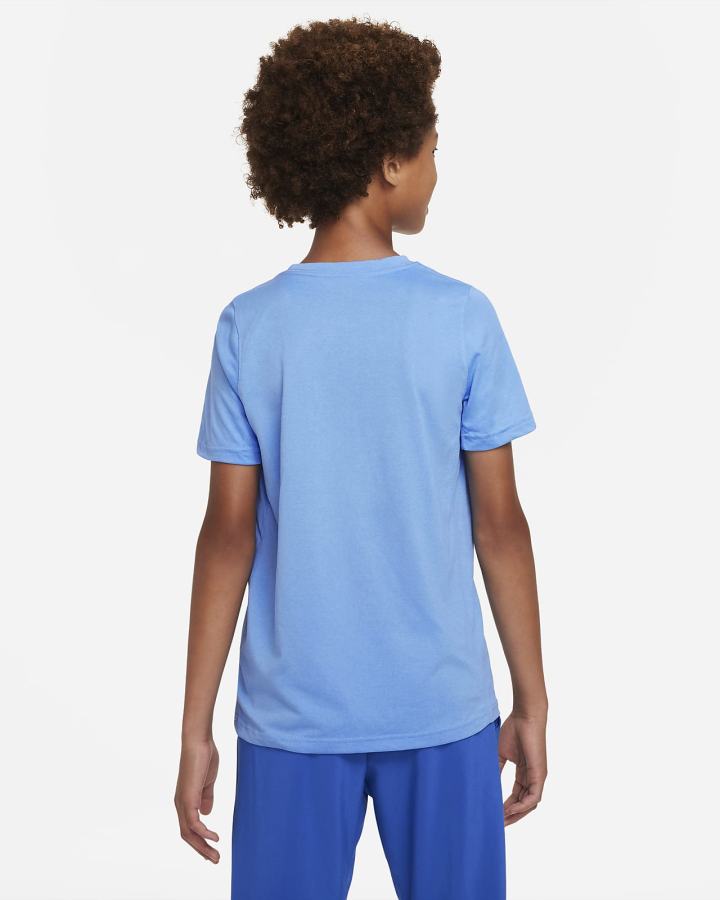 Camiseta Nike Dri-FIT Kids Niño Azules | LZXAP-0359