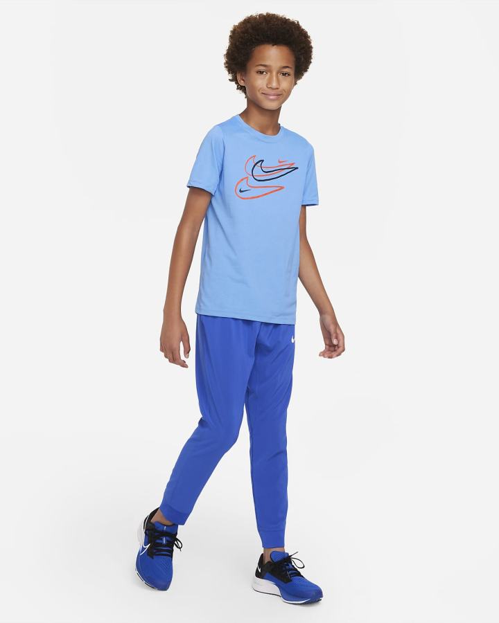 Camiseta Nike Dri-FIT Kids Niño Azules | LZXAP-0359