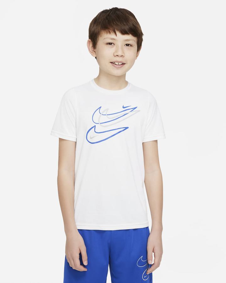 Camiseta Nike Dri-FIT Kids Niño Azules | LZXAP-0359