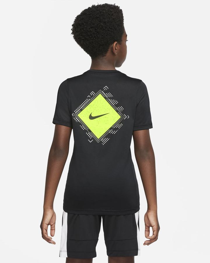 Camiseta Nike Dri-FIT Kids Niño Negras | UHVKO-7091