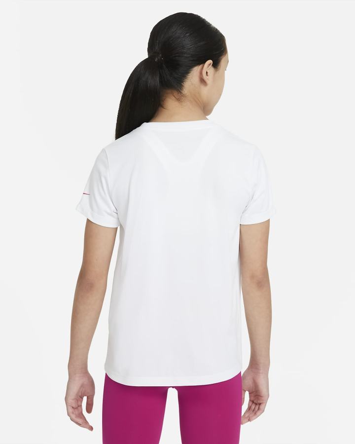 Camiseta Nike Dri-FIT Kids Training Niña Blancas | JRPZW-8360