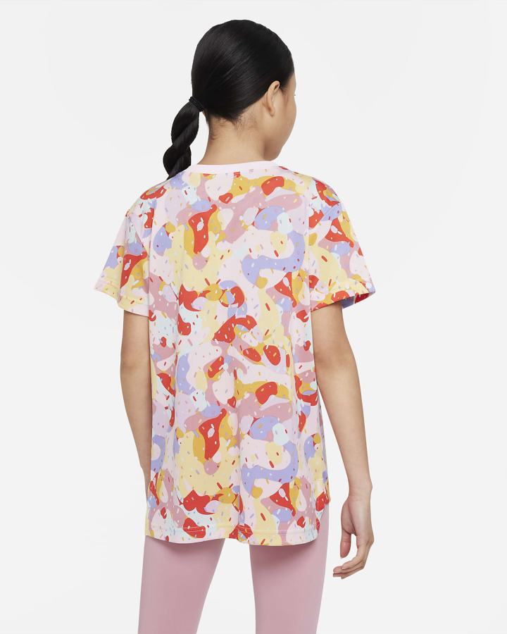 Camiseta Nike Dri-FIT Kids Training Niña Rosas | SDMEZ-9156