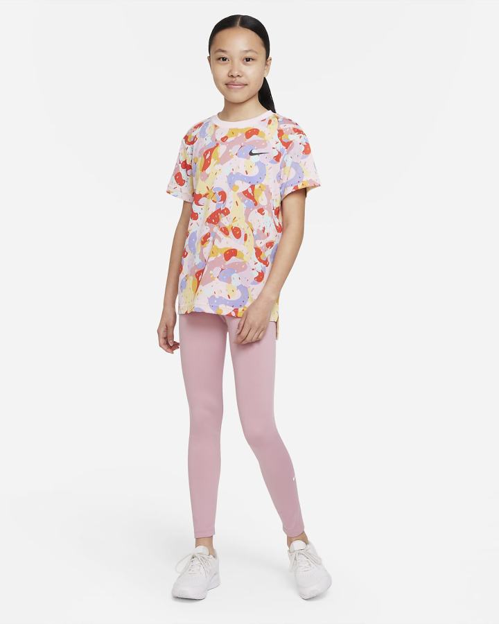 Camiseta Nike Dri-FIT Kids Training Niña Rosas | SDMEZ-9156