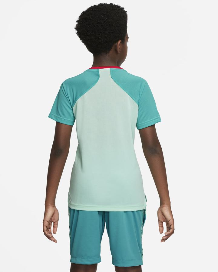 Camiseta Nike Dri-FIT Kids Training Top (Extended Size) Niño Verde Menta Turquesa Rojas Claro | IDRSE-7489