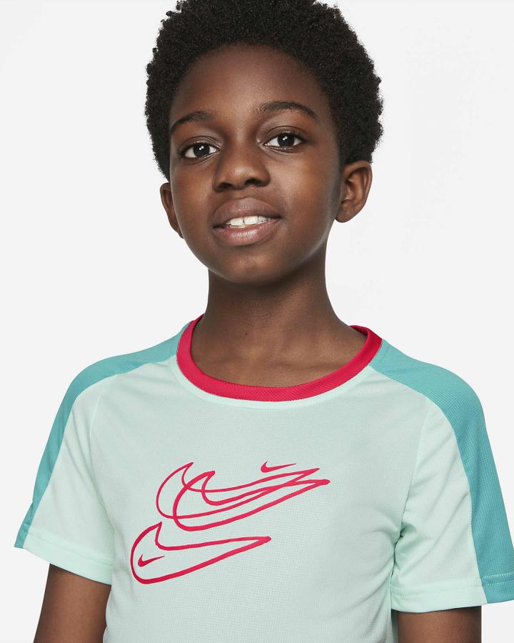 Camiseta Nike Dri-FIT Kids Training Top (Extended Size) Niño Verde Menta Turquesa Rojas Claro | IDRSE-7489