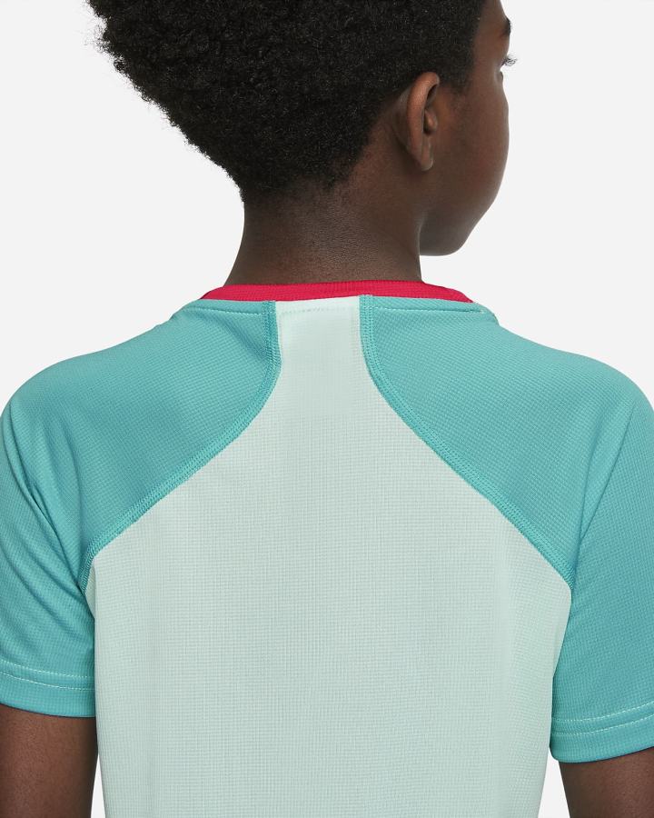 Camiseta Nike Dri-FIT Kids Training Top (Extended Size) Niño Verde Menta Turquesa Rojas Claro | IDRSE-7489