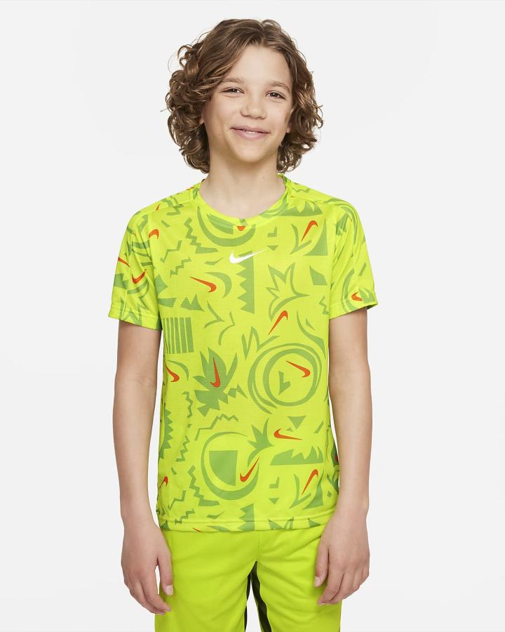 Camiseta Nike Dri-FIT Kids Training Top Niño Verde | UCOVE-6035