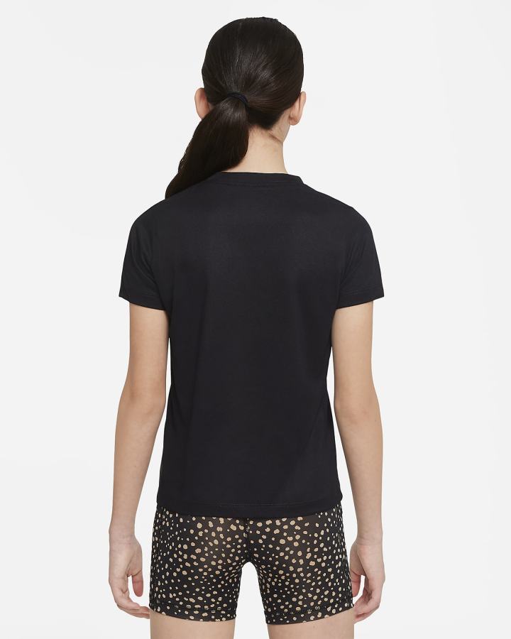 Camiseta Nike Dri-FIT Kids V-Neck Niña Negras | CFVLT-8096