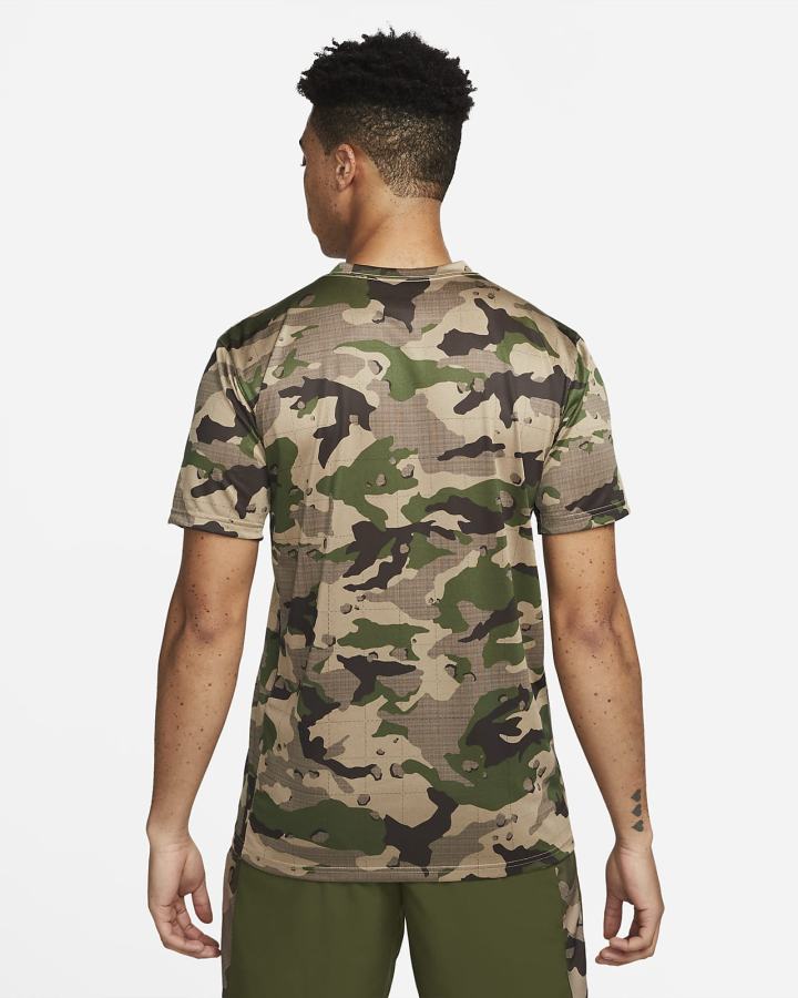 Camiseta Nike Dri-FIT Legend Camo Training Hombre Kaki | WMKIH-9260