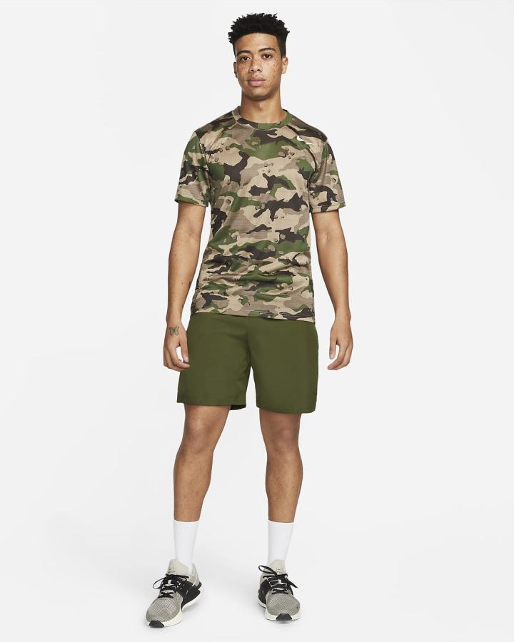 Camiseta Nike Dri-FIT Legend Camo Training Hombre Kaki | WMKIH-9260