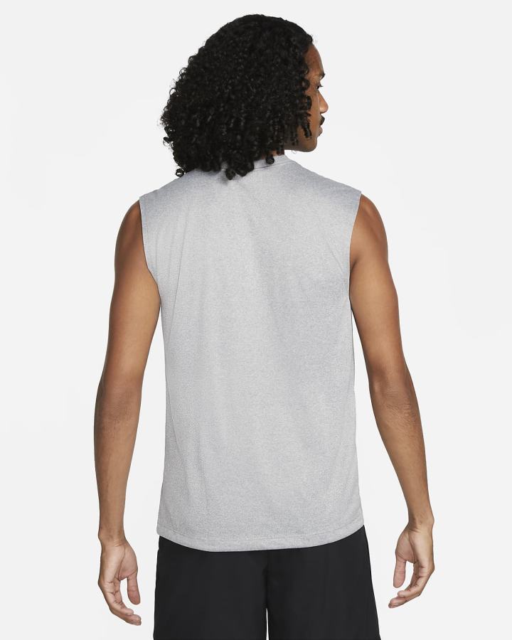 Camiseta Nike Dri-FIT Legend Sleeveless Fitness Hombre Gris Plateadas Negras | BFPKL-0714