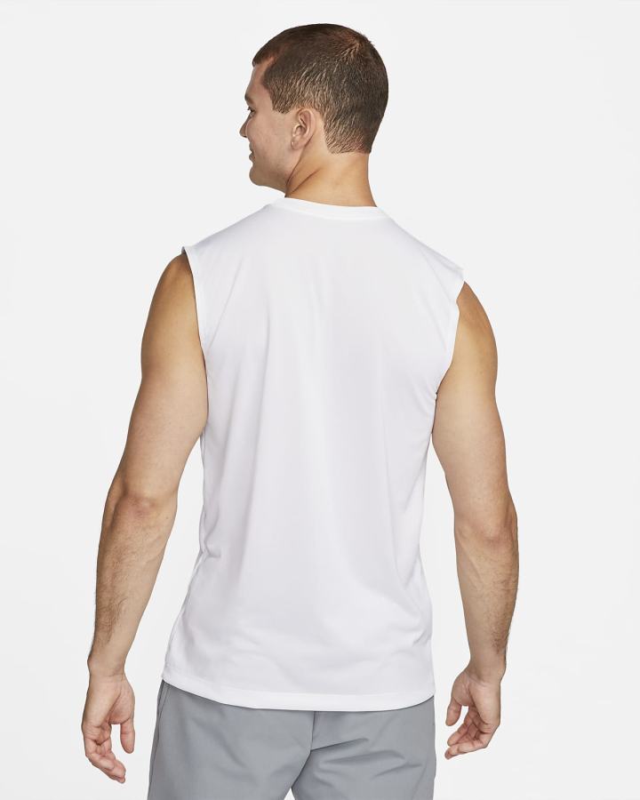 Camiseta Nike Dri-FIT Legend Sleeveless Fitness Hombre Blancas Negras | XPULC-0983
