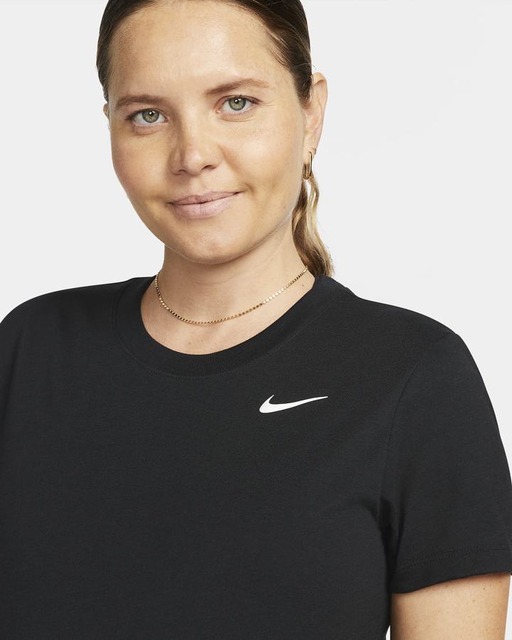 Camiseta Nike Dri-FIT (M) (Maternity) Mujer Negras Blancas | GYKFD-4013