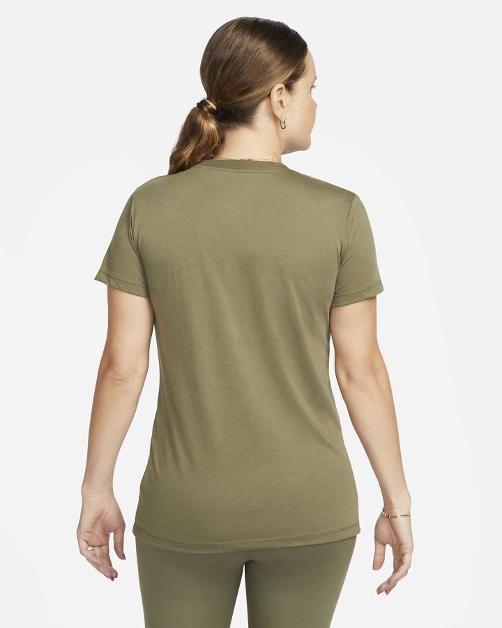 Camiseta Nike Dri-FIT (M) (Maternity) Mujer Verde Oliva | URXQN-4625