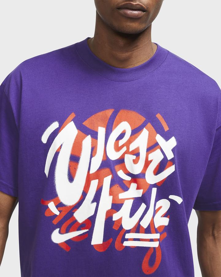 Camiseta Nike Dri-FIT NY vs. NY West 4th Basketball Hombre Moradas | GOFYD-4508