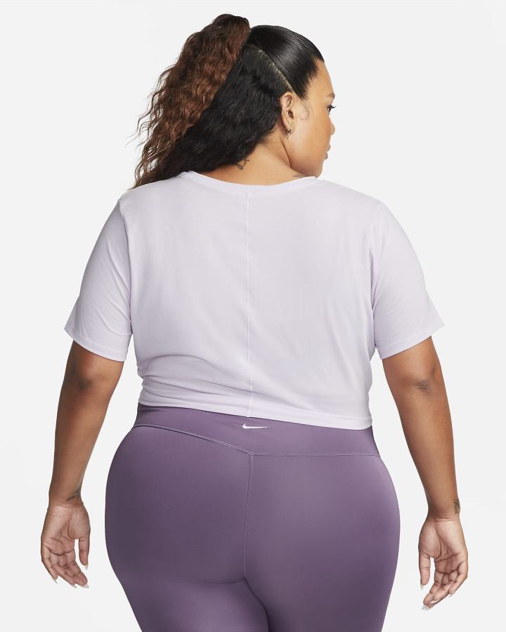 Camiseta Nike Dri-FIT One Luxe Twist Cropped Short-Sleeve Top Mujer Moradas | LGQKJ-8096
