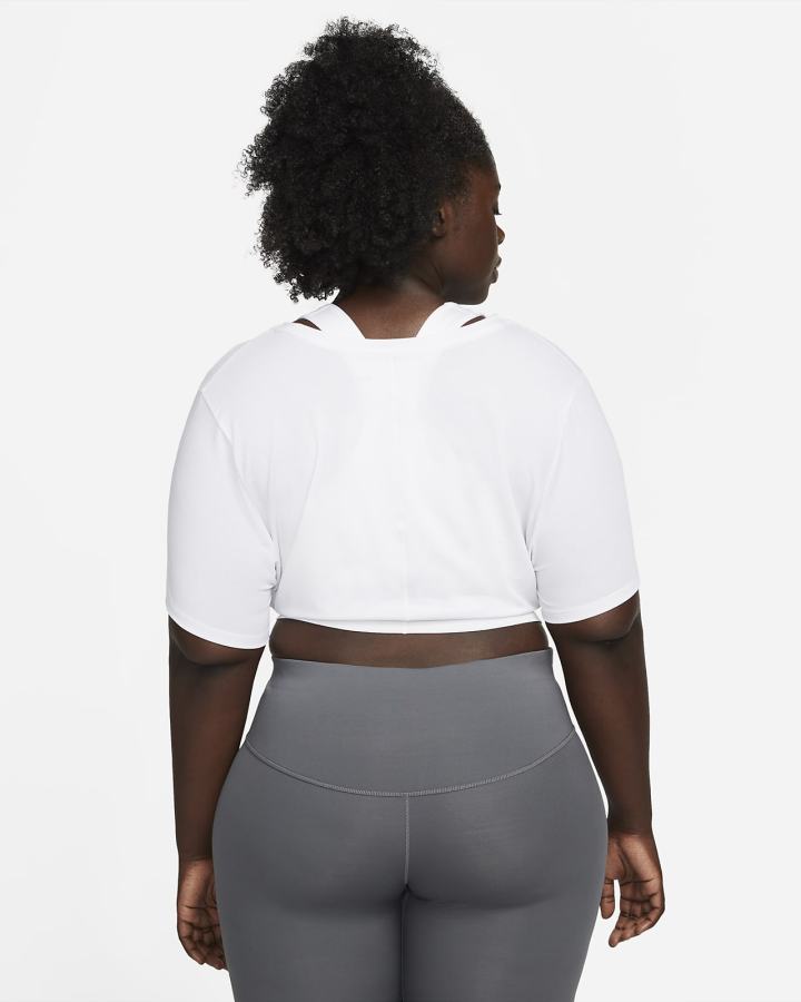 Camiseta Nike Dri-FIT One Luxe Twist Cropped Short-Sleeve Top Mujer Blancas | XPGZD-7561