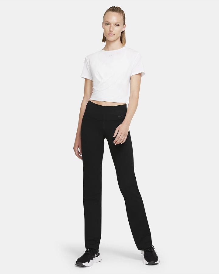 Camiseta Nike Dri-FIT One Luxe Twist Cropped Short-Sleeve Top Mujer Blancas | XTNDY-9640
