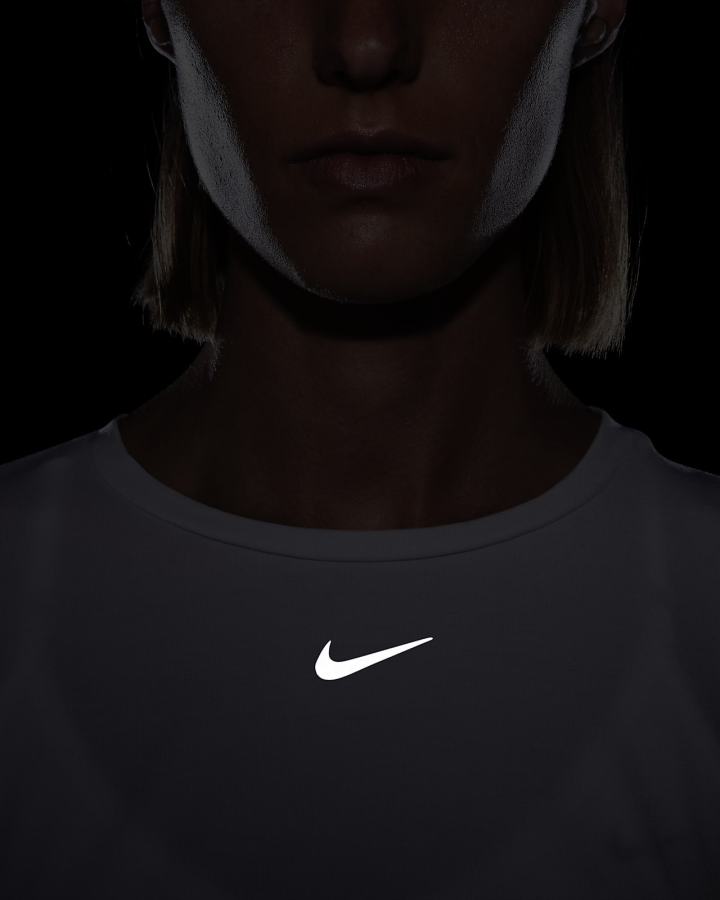 Camiseta Nike Dri-FIT One Luxe Twist Cropped Short-Sleeve Top Mujer Blancas | XTNDY-9640