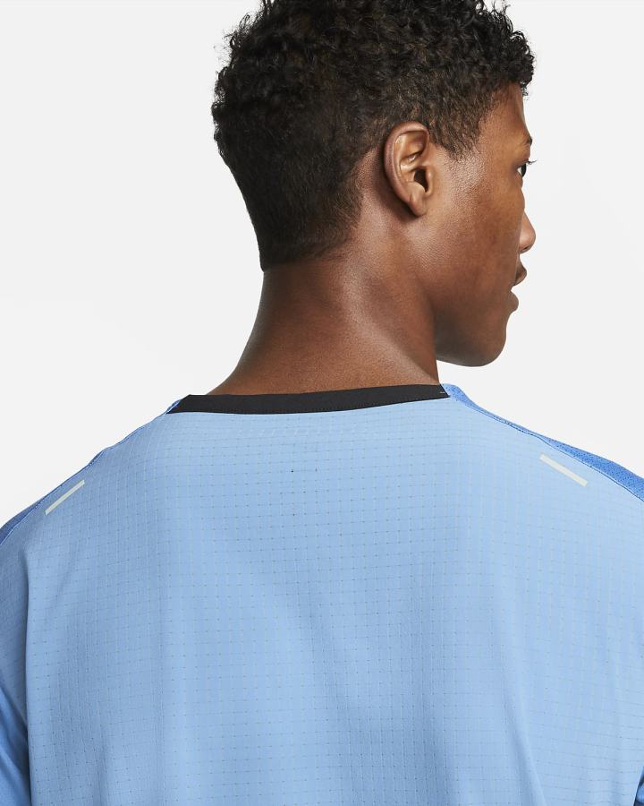 Camiseta Nike Dri-FIT Rise 365 Short-Sleeve Trail Hombre Azules Verde Menta | ABYPG-3697