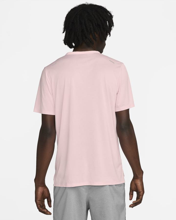 Camiseta Nike Dri-FIT Rise 365 Short-Sleeve Hombre Rosas | ECRIL-4358