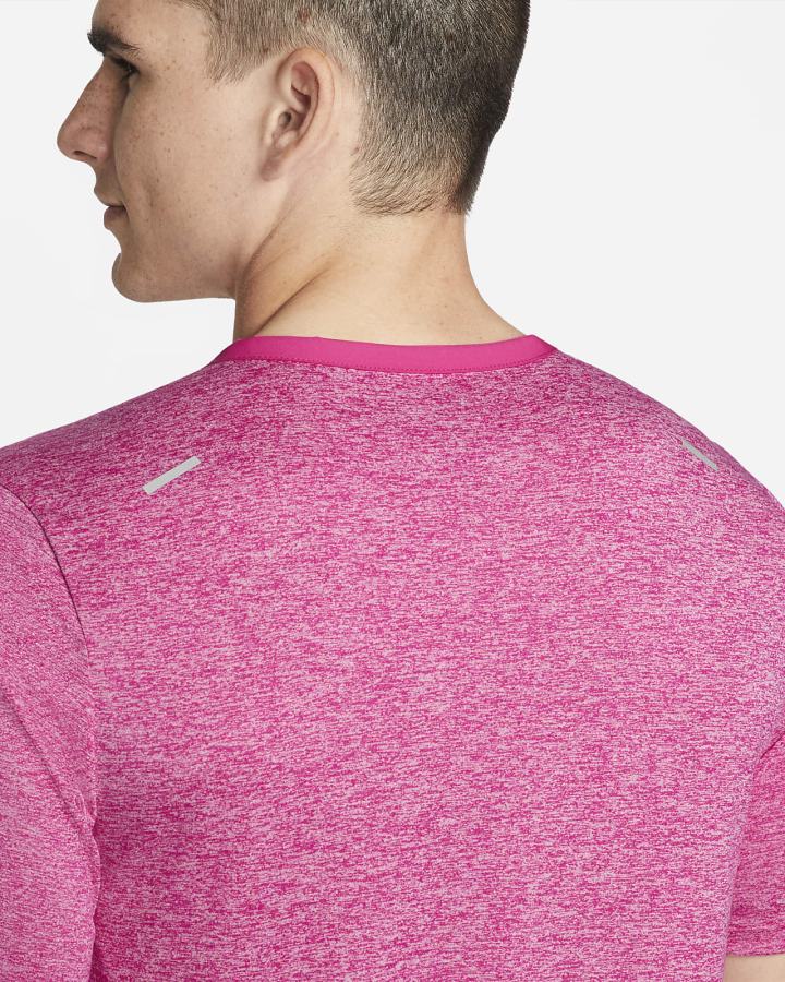 Camiseta Nike Dri-FIT Rise 365 Short-Sleeve Hombre Rosas | EILCD-0341